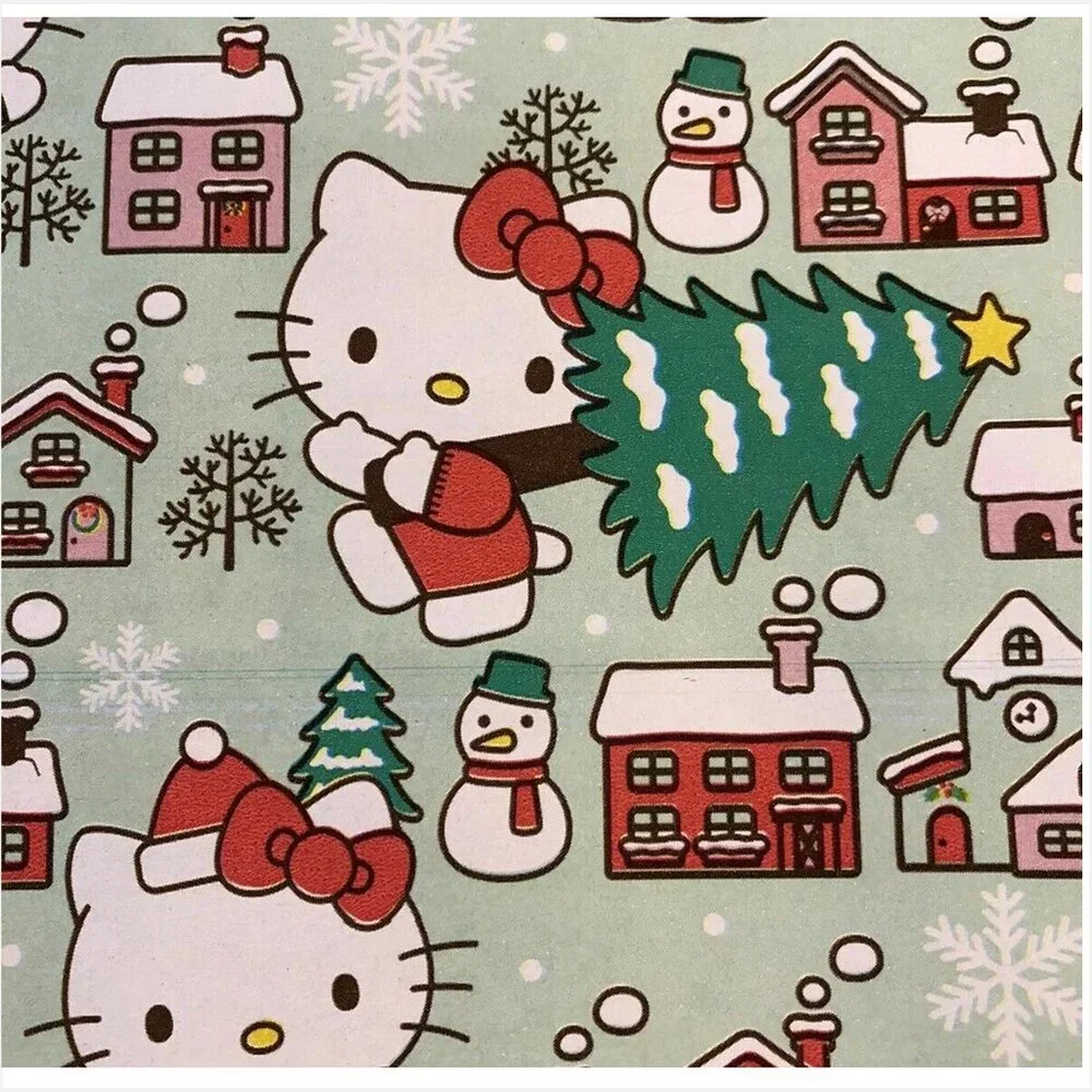 Hello Kitty by Sanrio Christmas Wrapping Paper 3ft x 2yds (20 sf) New in Package